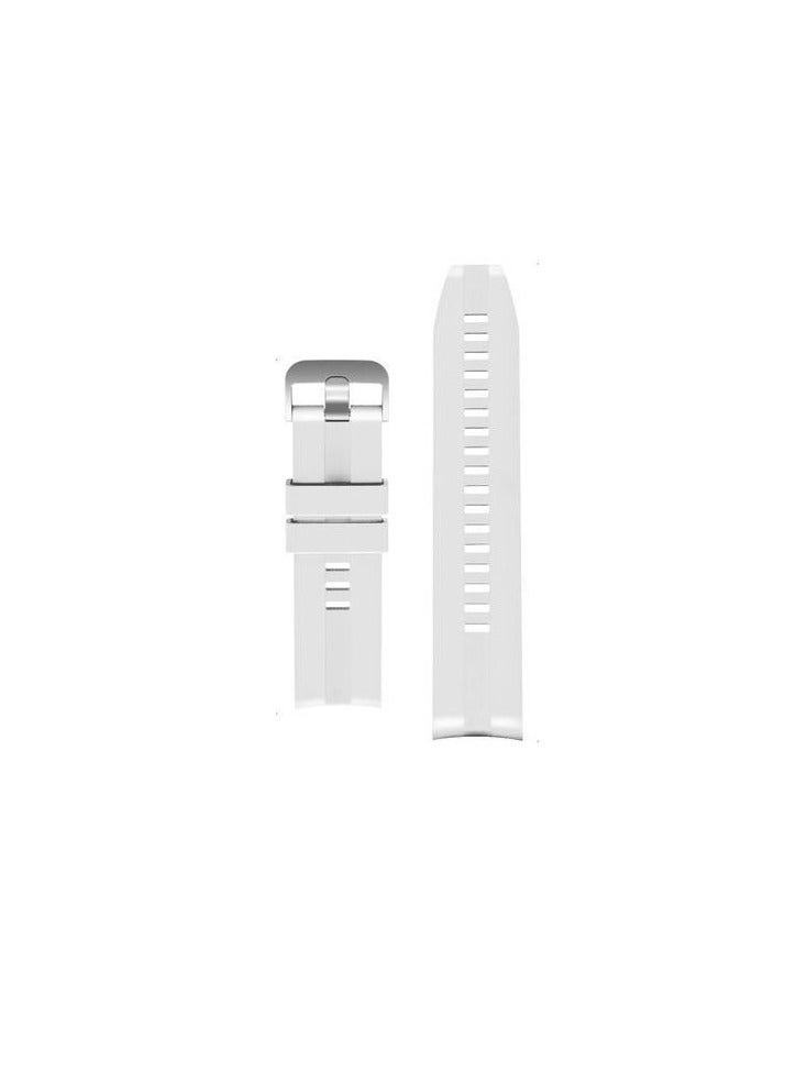 Soft Silicone Wriest Rubber Band Watch Strap Compatible with 22 mm Strap for Compatible with Xiaomi Redmi Watch 5 Active/Redmi Watch 5 Lite, 22mm For - Smart Watch - - (Only Strap) white - Image 3