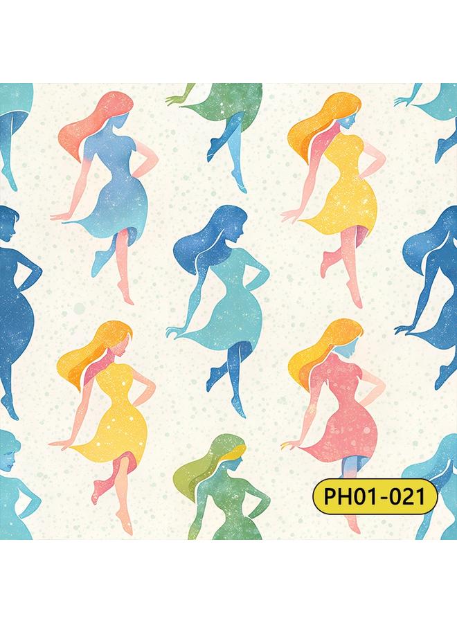 Bluejw Wallpaper Wall Stickers Plant Flower TV Background Wall Decoration High Sense Wallpaper Self-adhesive Flower Wallpaper - Image 1