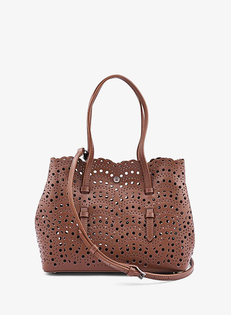 كابلي Women’s Woven Tote Bag Set