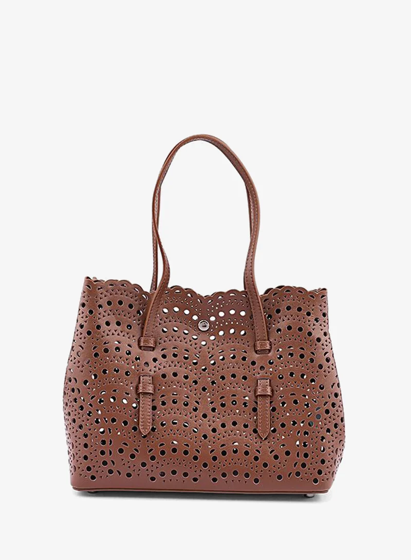 كابلي Women’s Woven Tote Bag Set