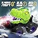 BEZGAR Monster Truck Toys Remote Control Monster Truck with Spray Light Music Dinosaur Toys for Kids 120 Scale RC Truck with 360 Spins and Drifting Remote Control Car for Boys 47 Green - Image 4