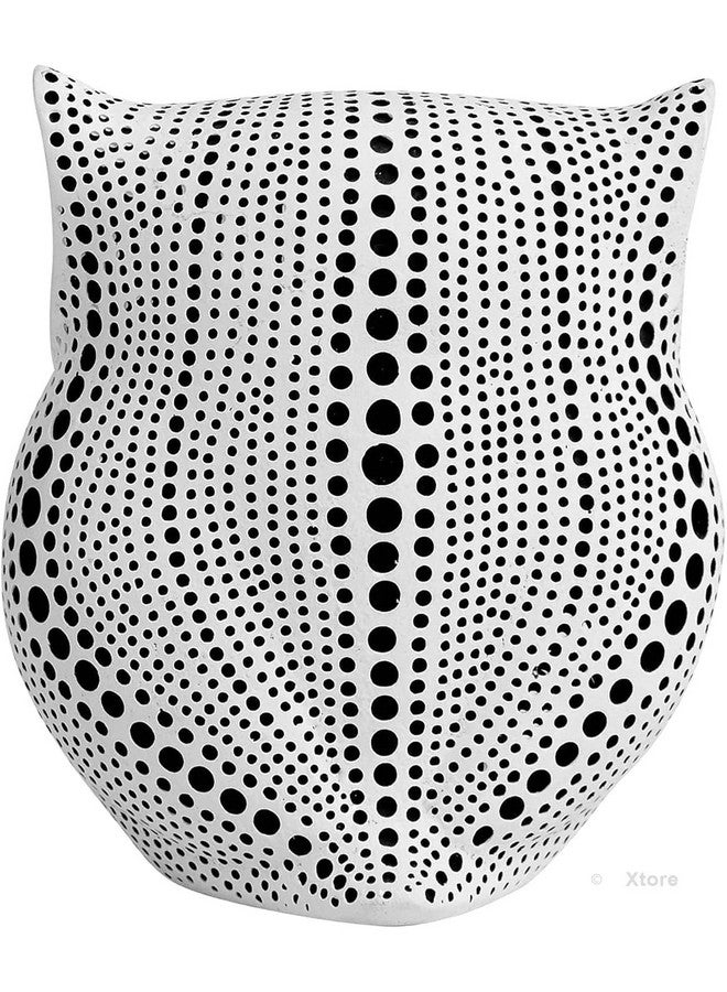 Xtore® Modern Classy Lucky Owl Resin Art Figure Showpiece -(Pack of 1, White) - Image 2