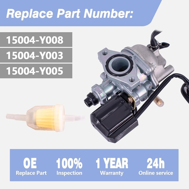 CULMKARI Carburetor for Kawasaki KFX90 (2007-2017, 2019-2020) - Replaces 15004-Y008, 15004-Y003, 15004-Y005 - Image 3