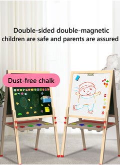 Bukela Kids Magnetic Drawing Board Double-Sided - Adjustable Whiteboard with Stand & Chalkboard for Children: Erasable Writing Board with Dust-Free Chalk - Learning Blackboard for Home School Classroom  - Image 5