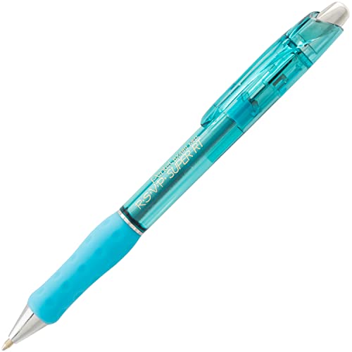 Pentel RSVP Super RT Ballpoint Pen, (1.0mm) Medium Line, Sky Blue Ink, Pack of 2 (BX480BP2S) - Image 2