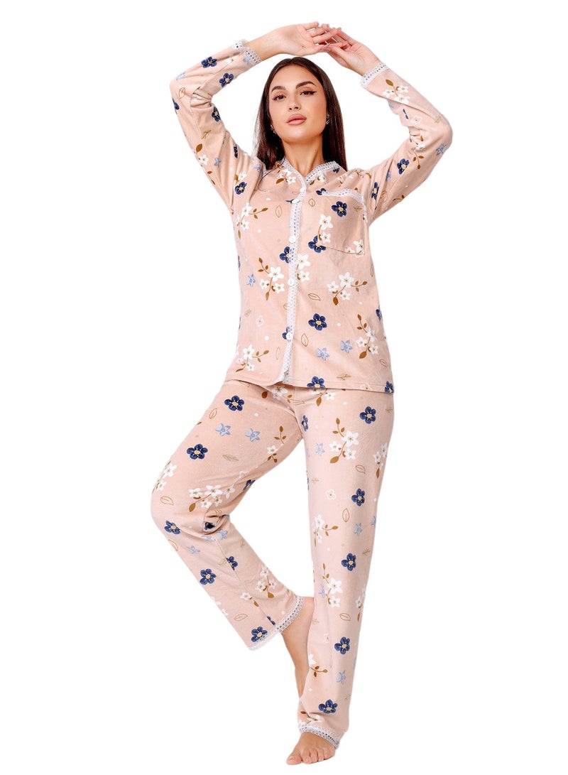 Pink Lady Winter Pyjama Set - Image 1