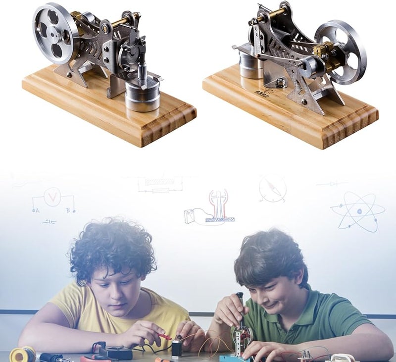 Stirling Engine Model Physical Science Experiment Teaching Vacuum Steam Heat Education Toy - Image 3