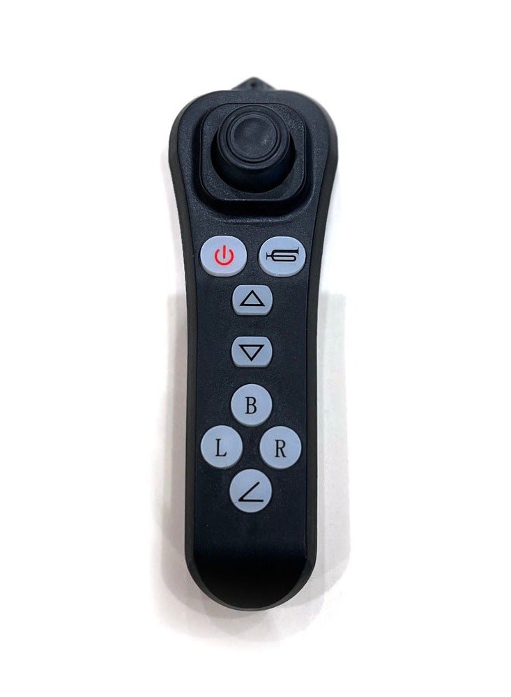 كروني كرسي متحرك كهربائي 6019 بظهر مرتفع وسطح مستوٍ، كرسي متحرك خفيف الوزن قابل للطي لجميع التضاريس للبالغين، مع جهاز تحكم عن بعد، محرك 500 واط، بطارية 24 فولت/12 أمبير/ساعة، مدى 15-25 كم، أقصى سرعة 5-6 كم/ساعة، فرامل كهربائية أوتوماتيكية، وظيفة إمالة، ممتص صدمات مدمج، مسند رأس قابل للتعديل، وحدة تحكم بعصا تحكم 360 درجة، سعة وزن 130 كجم، سهل الطي، محمول، ومثالي للسفر، مناسب لكبار السن، وسائد سهلة التنظيف، هيكل من سبائك الطائرات - Image 2