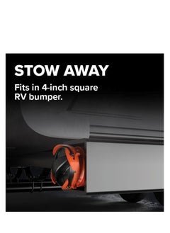 Camco Camco RhinoFLEX 15Ft Sewer Hose Kit — Includes 4-in-1 Adapter, Clear Elbow, & Caps — Connects to 3″ Slip & 3″, 3 1/2″, 4″ NPT Threaded Sewer Connections (39770)  - Image 3