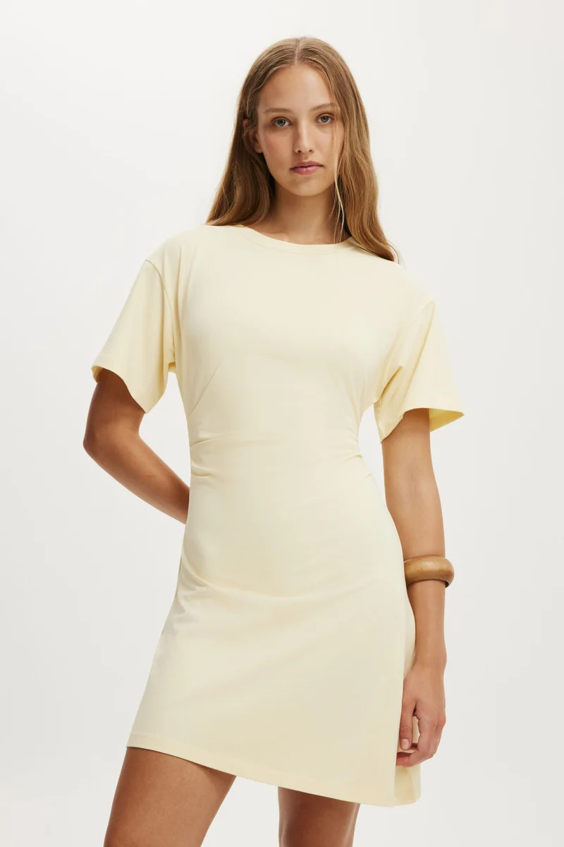 Cotton On  Boxy Tuck T-Shirt Mini Dress for Women | Best Price UAE