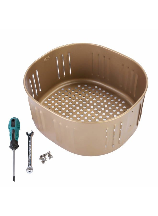 RAMLLY Air Fryer Replacement Basket for Power XL 5.3QT Air Fryer,Air Fryer Basket for Gowise USA 5.8QT Air Fryer, Air fryer Accessories, Non-Stick Fry Basket - Image 1