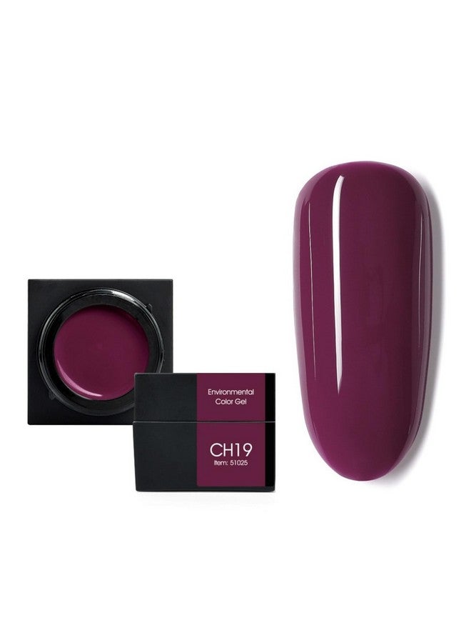 Canni جل طلاء الأظافر كاني لون طين 1 قطعة 5 مل من بيل غاغا لون سهل الإزالة جل أظافر LED صالون مانيكير افعلها بنفسك في المنزل فرشاة غير مدرجة (CH19-برقوق) - Image 1