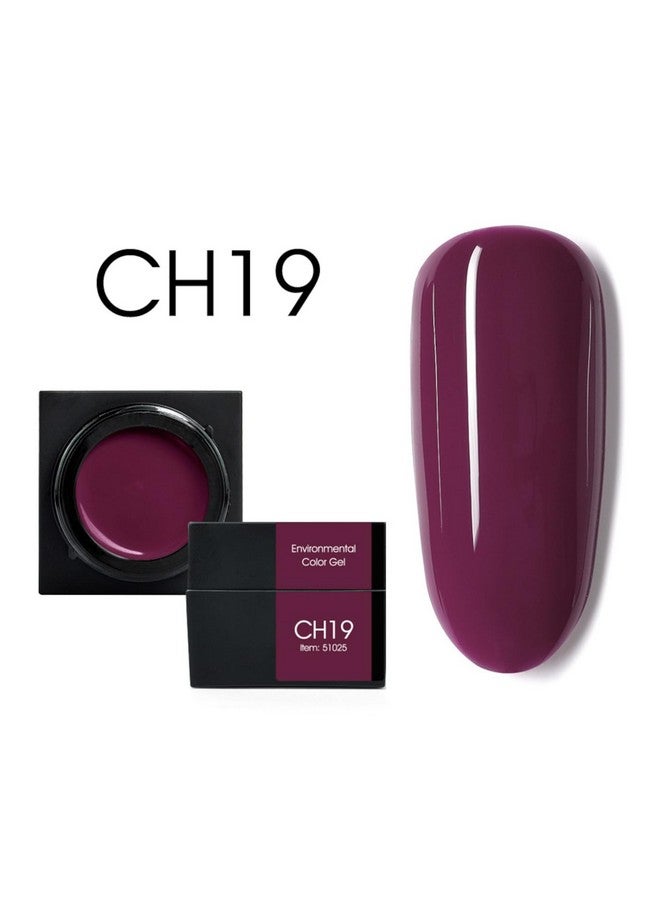 Canni جل طلاء الأظافر كاني لون طين 1 قطعة 5 مل من بيل غاغا لون سهل الإزالة جل أظافر LED صالون مانيكير افعلها بنفسك في المنزل فرشاة غير مدرجة (CH19-برقوق) - Image 2