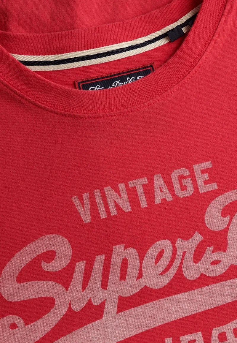 سوبر دراي تيشيرت كلاسيك بشعار فينتاج