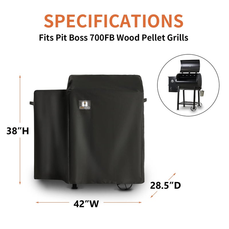 SUPJOYES Cover for Pit Boss 700FB, Pit Boss Lexington 500 Grill Cover, BBQ Accessories for Classic 700 Wood Pellet Grillsâ€¦ - Image 2