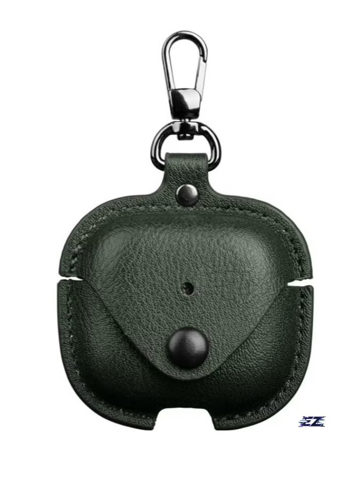 ELTRAZONE Case Compatible with AirPods 4 2024 – PU Leather with Keyring Included, Anti-Scratch Protective Case Cover for AirPods 4 2024 - Image 1