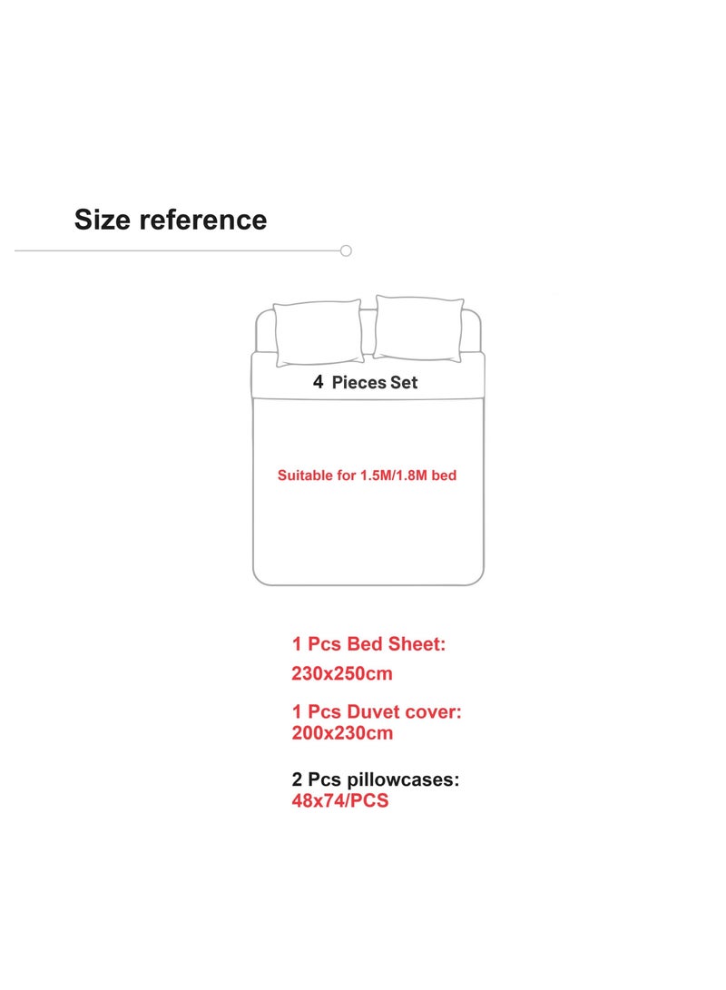 الأزرق جي دبليو مرحبا كيتي القطن ورقة مجموعة مريحة للأطفال هدية عيد ميلاد 200x230cm - Image 2