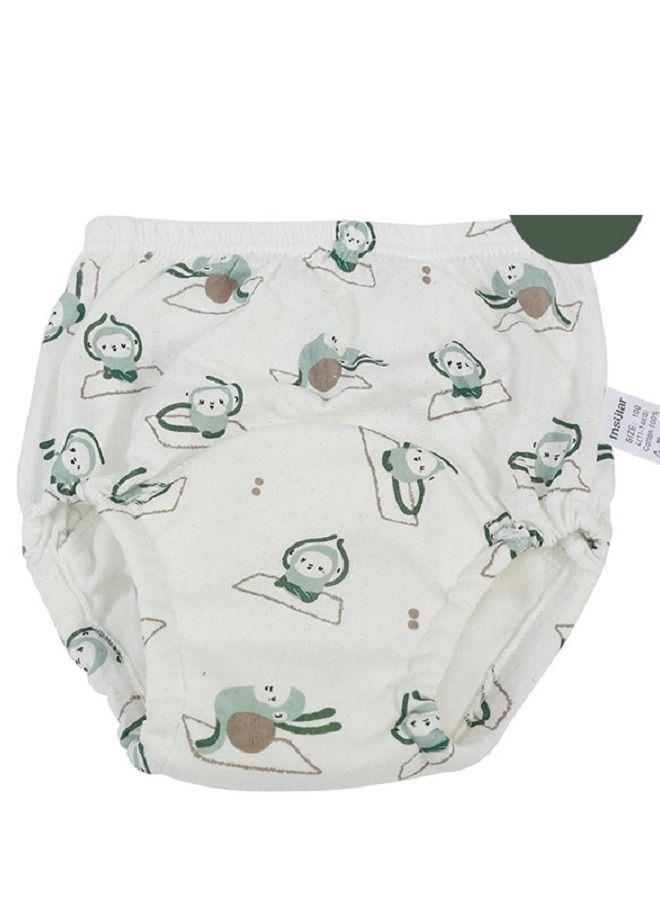 Loquat Bamboo Fiber Baby Training Diaper Yoga Monkey  - Image 1