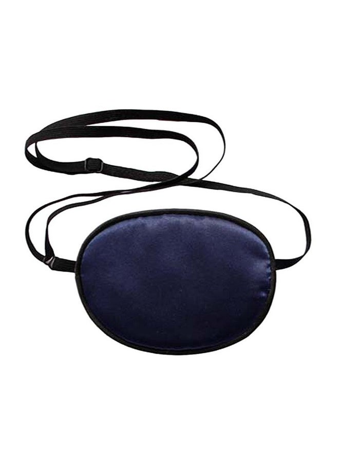 HugeDE - Soft Comfortable Silk Pirate Eye Patch For Adults Lazy Eye Amblyopia Strabismus Deep Blue - Image 1