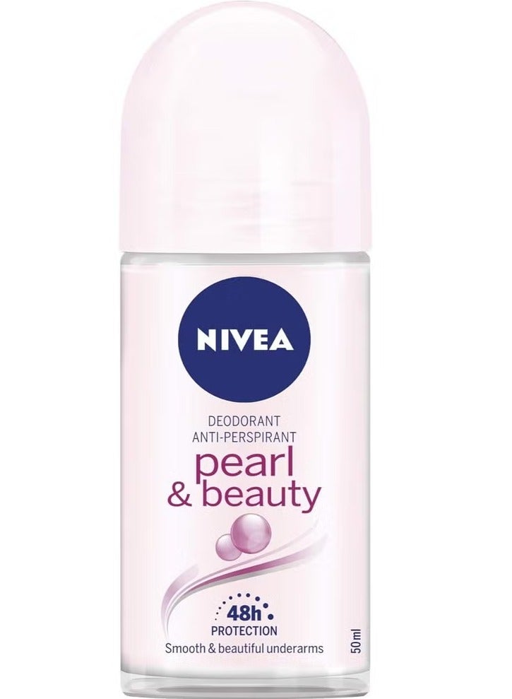 Nivea Pearl & Beauty Pearl Extracts 6x50ml Antiperspirant Roll-on for Women - Image 2