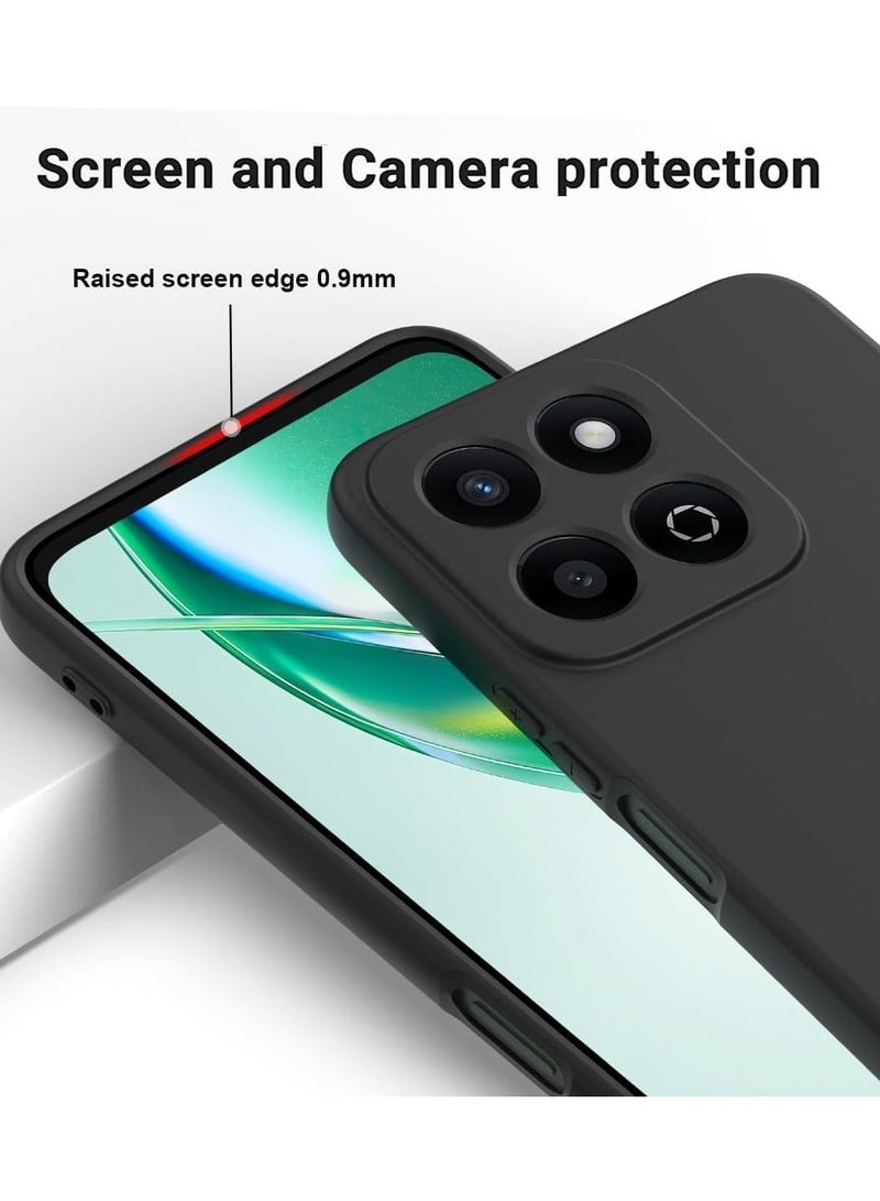 Case Compatible with Honor X7c / Honor 200 Smart Case, Liquid Silicone Soft TPU Case with Microfiber Cloth Layer, Anti-Fingerprint Shockproof Cover with Lanyard Strap - Image 2