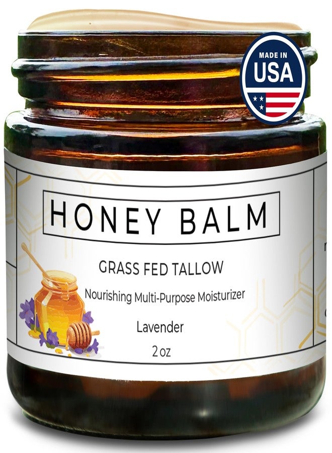 Really Good Blends - Tallow Honey Balm, Organic Body Butter, Grass-Fed Beef Tallow for Skin, Soothing All-Natural Moisturizer for Body and Face | Made in USA - 2 oz (Lavender) - Image 1