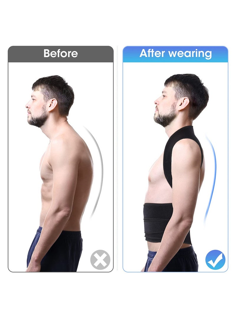 Excefore Posture Corrector for Women and Man, Back Brace Support straightener, Shoulder Lumbar Adjustable Breathable and Posture Corrector for Improve Posture - Image 2