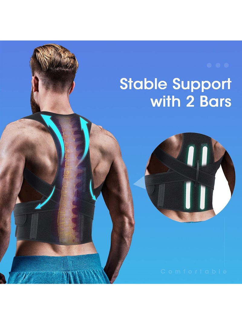 Excefore Posture Corrector for Women and Man, Back Brace Support straightener, Shoulder Lumbar Adjustable Breathable and Posture Corrector for Improve Posture - Image 3