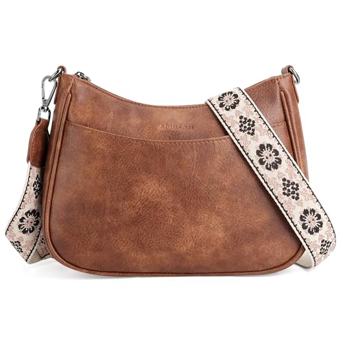 APHISON Trendy Leather Crossbody Purse with Adjustable Strap, Women's Shoulder Handbag - Image 1