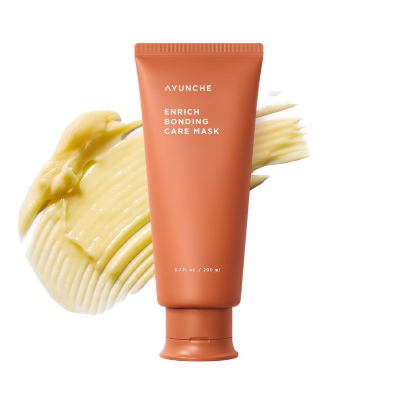 AYUNCHE Enrich Bonding Hair Mask 67 fl oz Intensive Bond Repair Deep Moisture Elasticity Boost Nourishing Treatment for Dry Damaged ColorTreated Hair