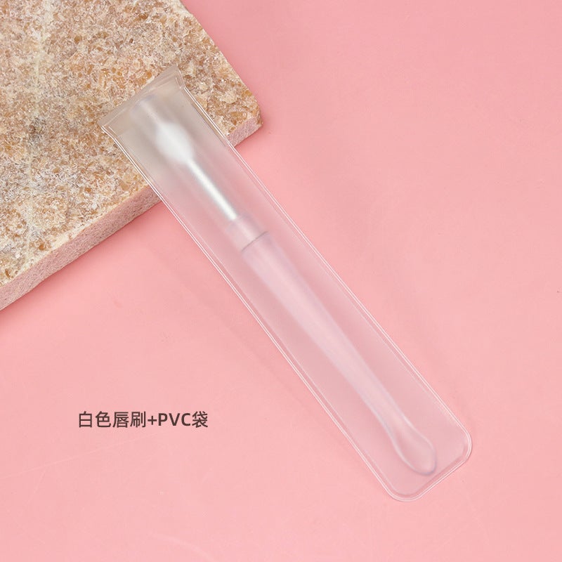 Portable Mini Lip Brush Soft Hair With Lid Dust-Proof Lipstick Brush Small Lip Film Brush Non-Disposable Lip Brush - Image 1
