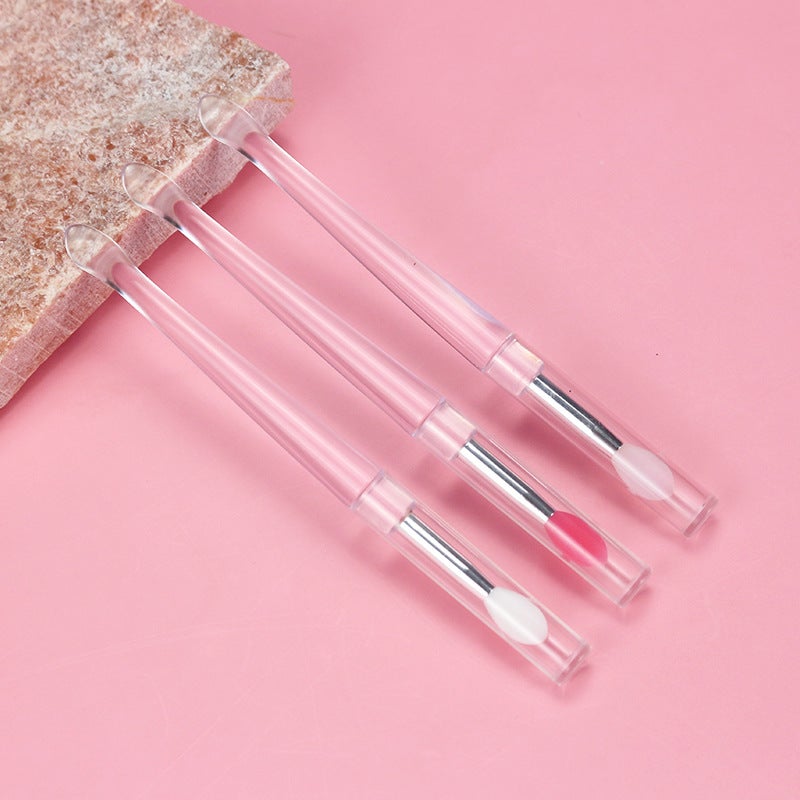 Portable Mini Lip Brush Soft Hair With Lid Dust-Proof Lipstick Brush Small Lip Film Brush Non-Disposable Lip Brush - Image 3