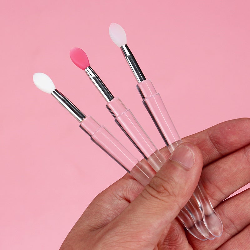 Portable Mini Lip Brush Soft Hair With Lid Dust-Proof Lipstick Brush Small Lip Film Brush Non-Disposable Lip Brush - Image 4