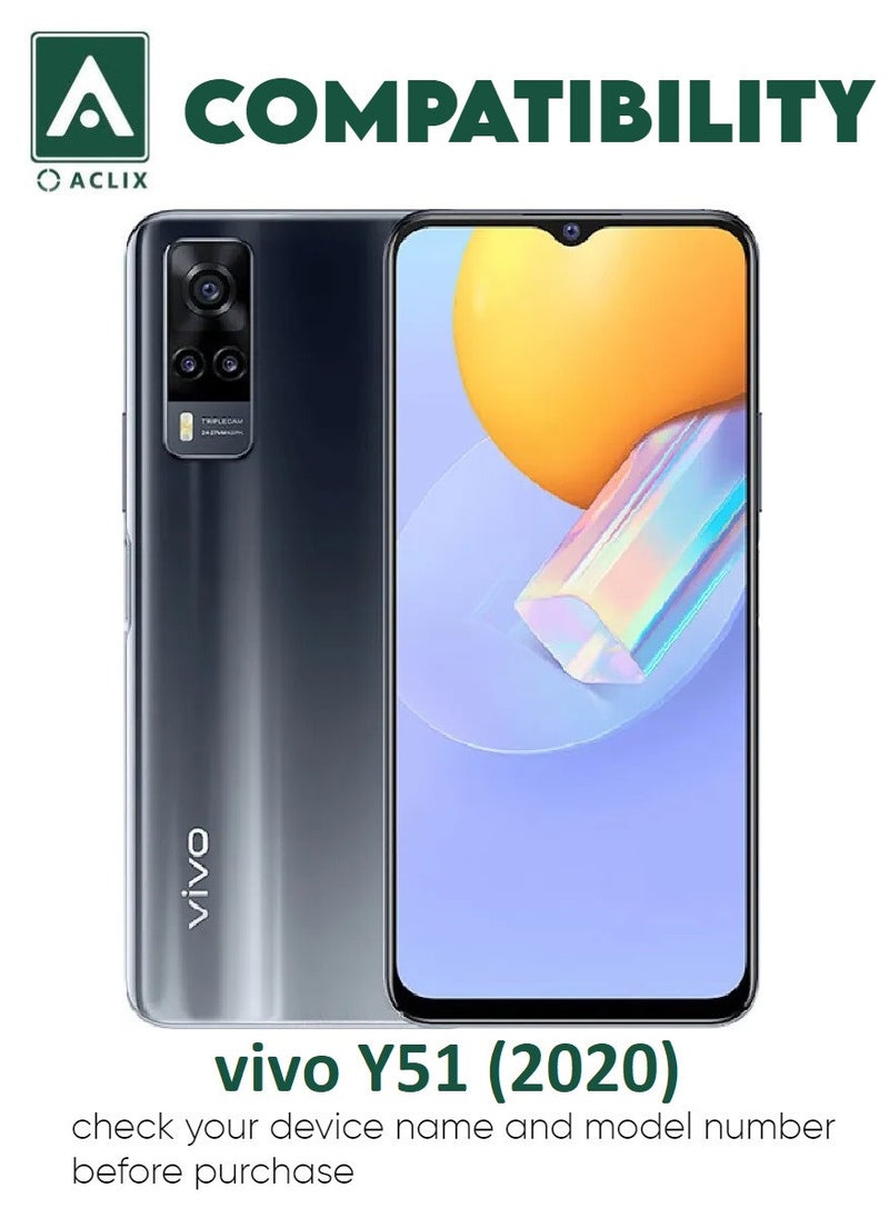 أكاليكس 5 قطع، حماية شاشة،  لهاتف فيفو Y51 (2020)  ، جودة ممتازة. - Image 3