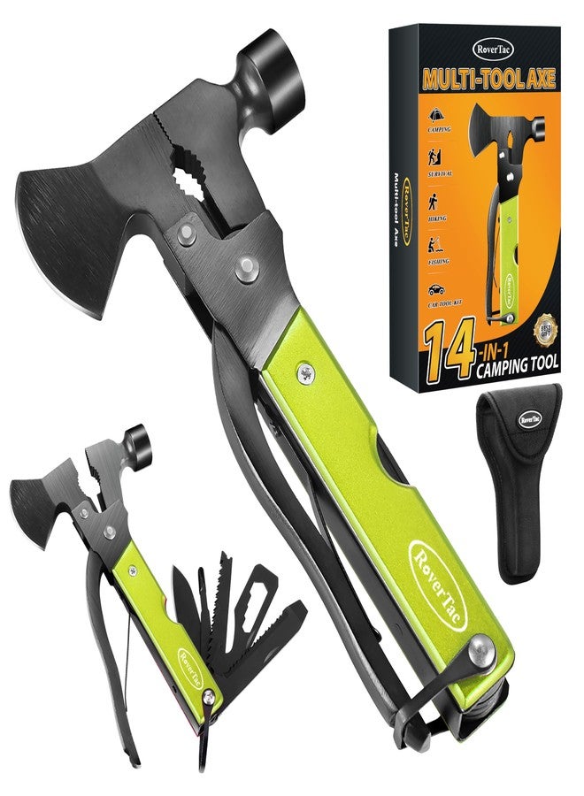 RoverTac Multitool Axe Hatchet, Camping Essentials Survival Gear, Gifts for Men, Mens Gifts Dad Gifts, Gifts for Men Husband Him, 14-in-1 Multi Tool Axe, Multitool Gifts for Camping Hiking Survival - Image 1