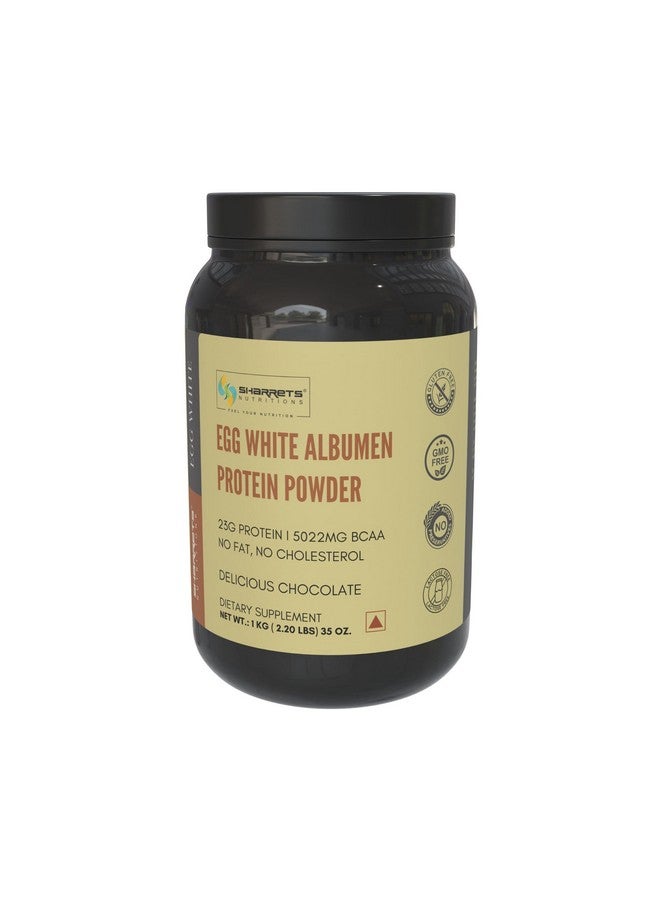 Sharrets Egg White Protein Powder, 1Kg Chocolate - Perfect For Athletes, Bodybuilders, And Health Conscious. - Image 1