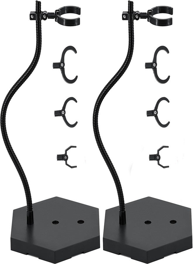 Yocoolfun Large Action Figure Stand for 1/6 1/9 1/12 Scale Figures, Doll Display for Gundam 12",8",6" HG/RG/SD, Model Support Holder With Screwdriver 2 Pack (Black) - Image 1