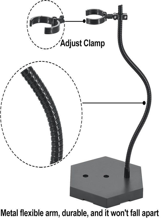 Yocoolfun Large Action Figure Stand for 1/6 1/9 1/12 Scale Figures, Doll Display for Gundam 12",8",6" HG/RG/SD, Model Support Holder With Screwdriver 2 Pack (Black) - Image 3