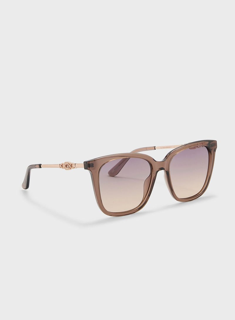 GUESS Gradient Rectangle Shape Sunglasses - Image 1