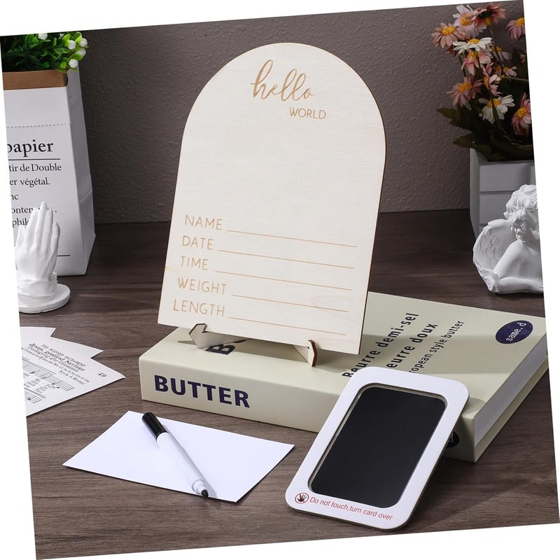 Kisangel Picture Frame Keepsake Frame with Stand Clip for Shower Decoration Nursery Decor Easy to Use Long Lasting Display - Image 3