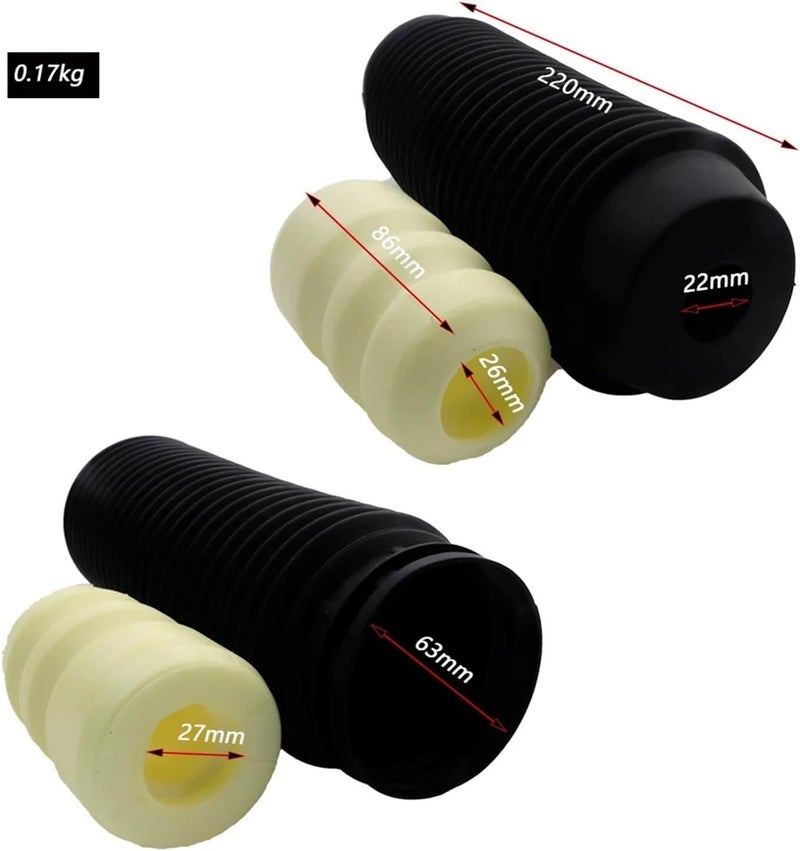 Wivplex Front Dust Cover Air Shock Absorber Boot Set - Image 2