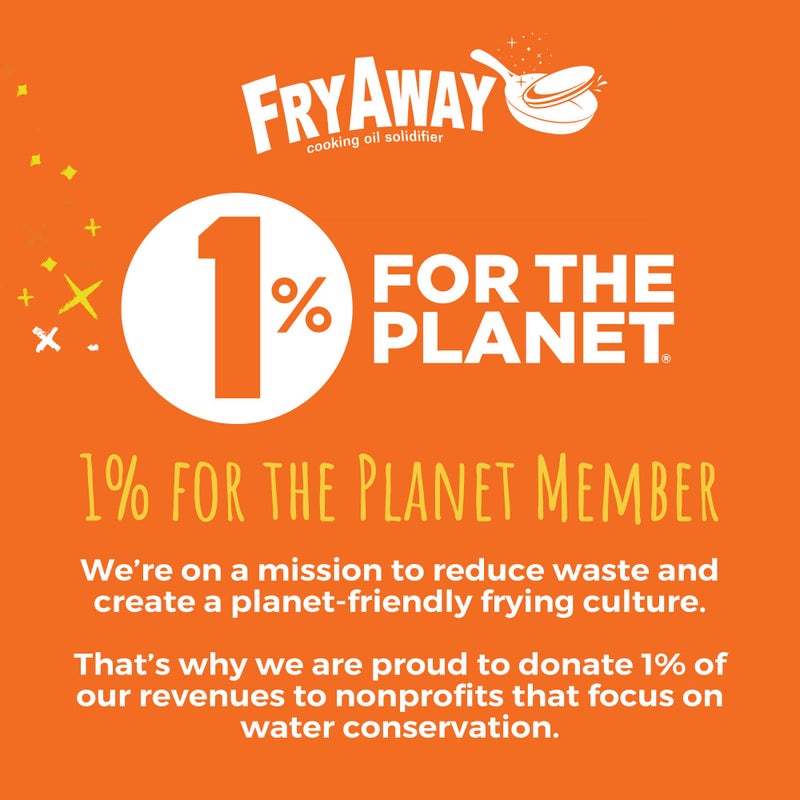 FryAway Super Fry Cooking Oil Solidifier, As Seen on Shark Tank, Solidifies 24 Cups of Oil - Plant-Based Powder, Fry Oil Away for Mess-Free Cleanup and Disposal - Easy to Use, Made in the USA, Kosher - Image 4