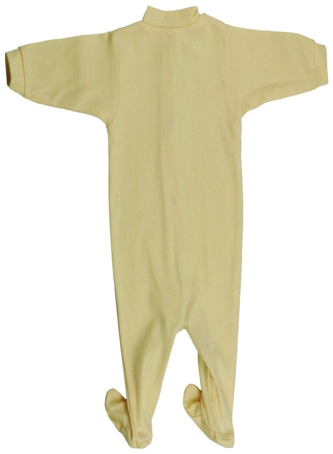 ToBeInStyle Babys' 4 Pack Button Up Bodysuit Footies - Pastel - Large - Image 5