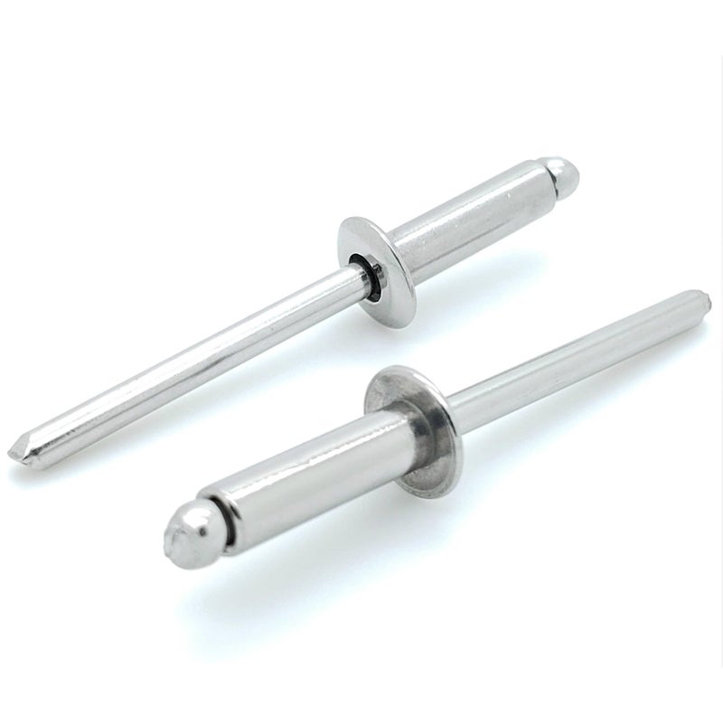 BCP Fasteners 100 Qty Aluminum Blind Rivets (#6-7) 3/16"" Diameter x 7/16"" Grip (BCP189) - Image 1