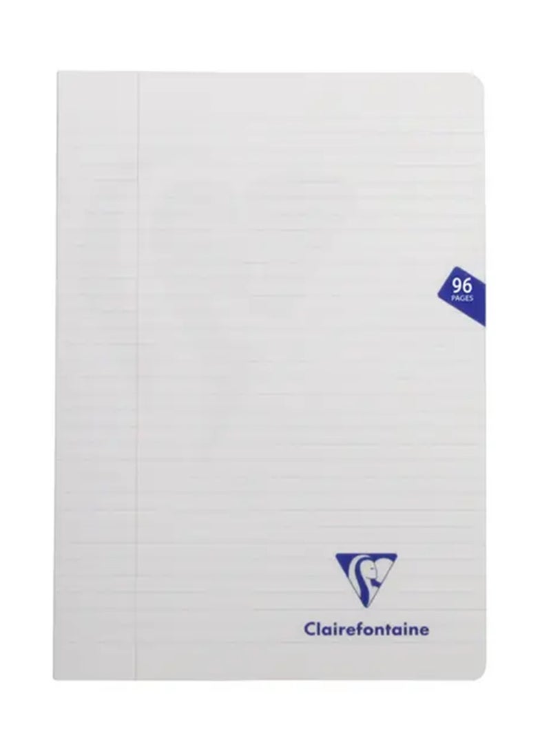 Clairefontaine دفتر ميميسيس بحجم A4 بخط واحد مع غلاف بلاستيكي 96 صفحة أبيض - Image 1