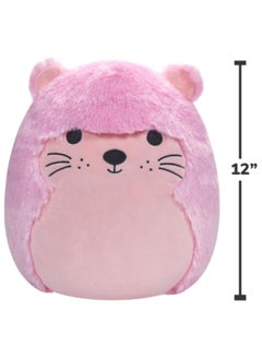 Squishmallows Squishmallows 12-Inch Fuzzamallows Pink Otter Plush by Kellytoy – Soft, Cuddly, Washable Squishy Toy for Kids, Girls & Boys – Collectible, Multicolor  - Image 5