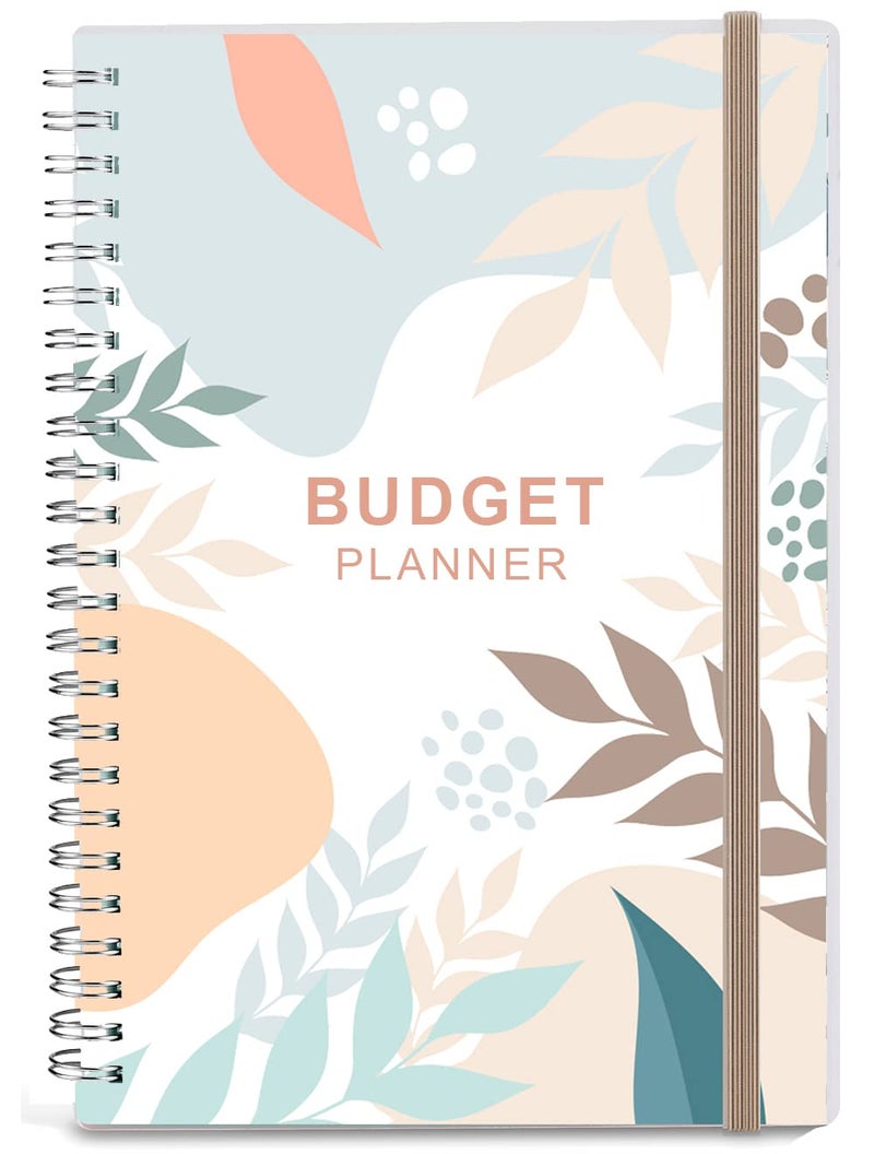 Nokingo Budget Planner - Monthly Finance Organizer with Expense Tracker Notebook to Manage Your Money Effectively, Undated Finance Planner/Account Book, Start Anytime, 1 Year Use, A5, Twig - Image 1