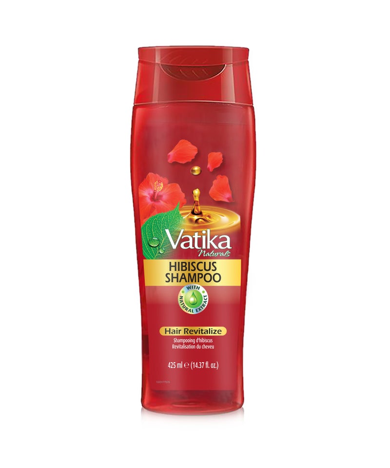 Vatika Naturals Oil Shampoo - Strengthen, Nourish, & Repeat for Luxuriously Revitalized Hair - Phthalate-Mineral Oil free - Hibiscus Extracts 425ML - Image 1