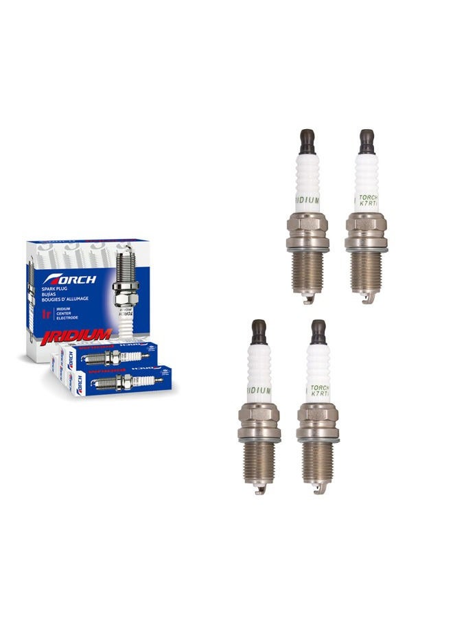 Torch K7RTI Iridium Spark Plug, Pack of 4 - Image 1