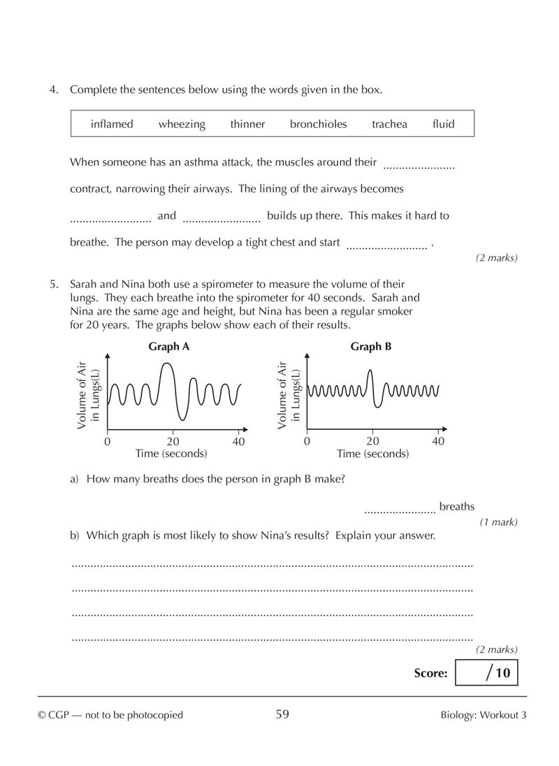 New KS3 Year 9 Science 10-Minute Weekly Workouts (includes answers)